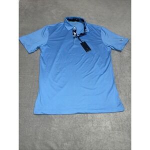 Maelreg‎ Polo Shirt Mens Small Blue Performance Stretch Golf UPF 30+ Stretch NWT